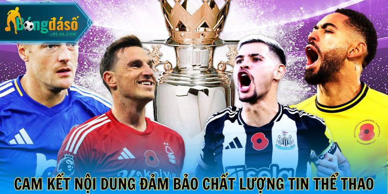 Cam kết nội dung biên soạn đảm bảo chất lượng tin thể thao